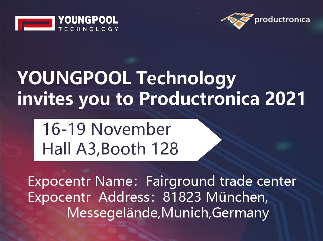 YOUNGPOOL Technology te invita a Productronica 2021