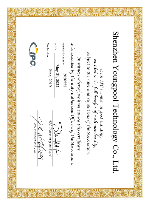Certificado de membresía del IPC